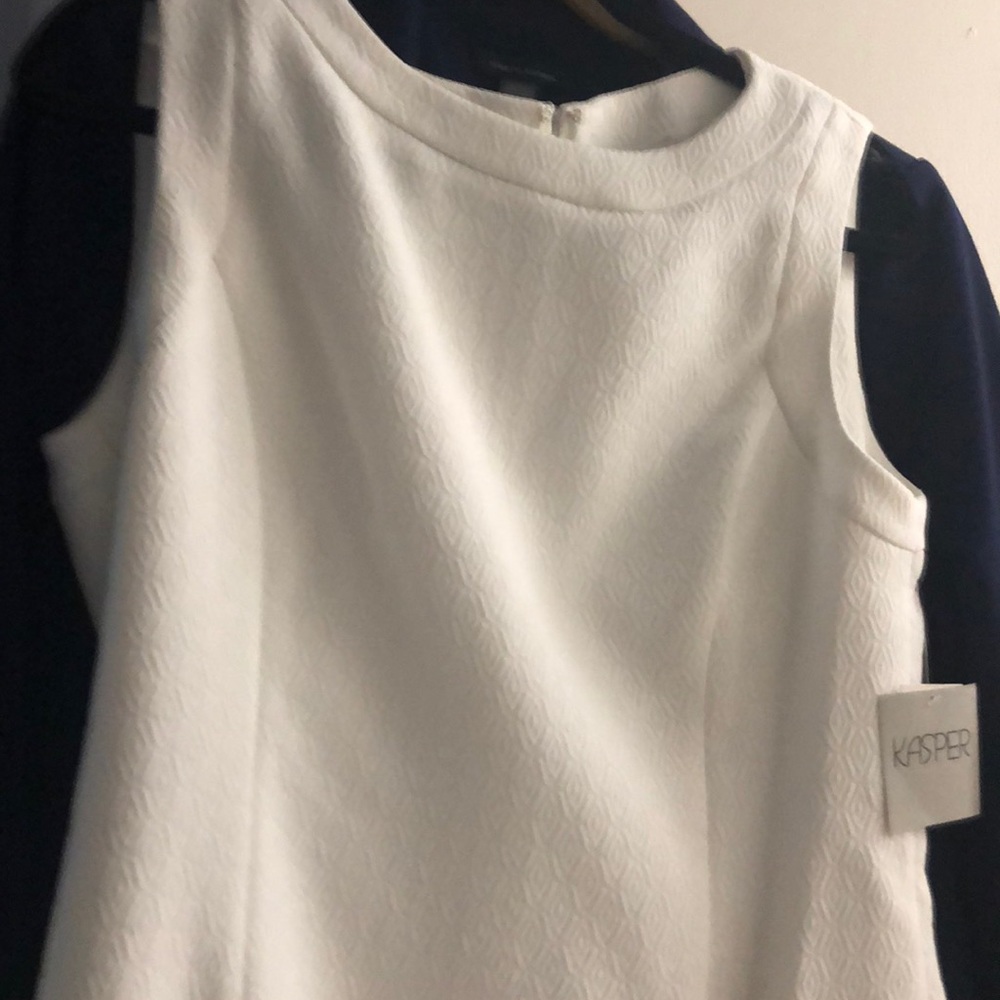 Kasper white dress